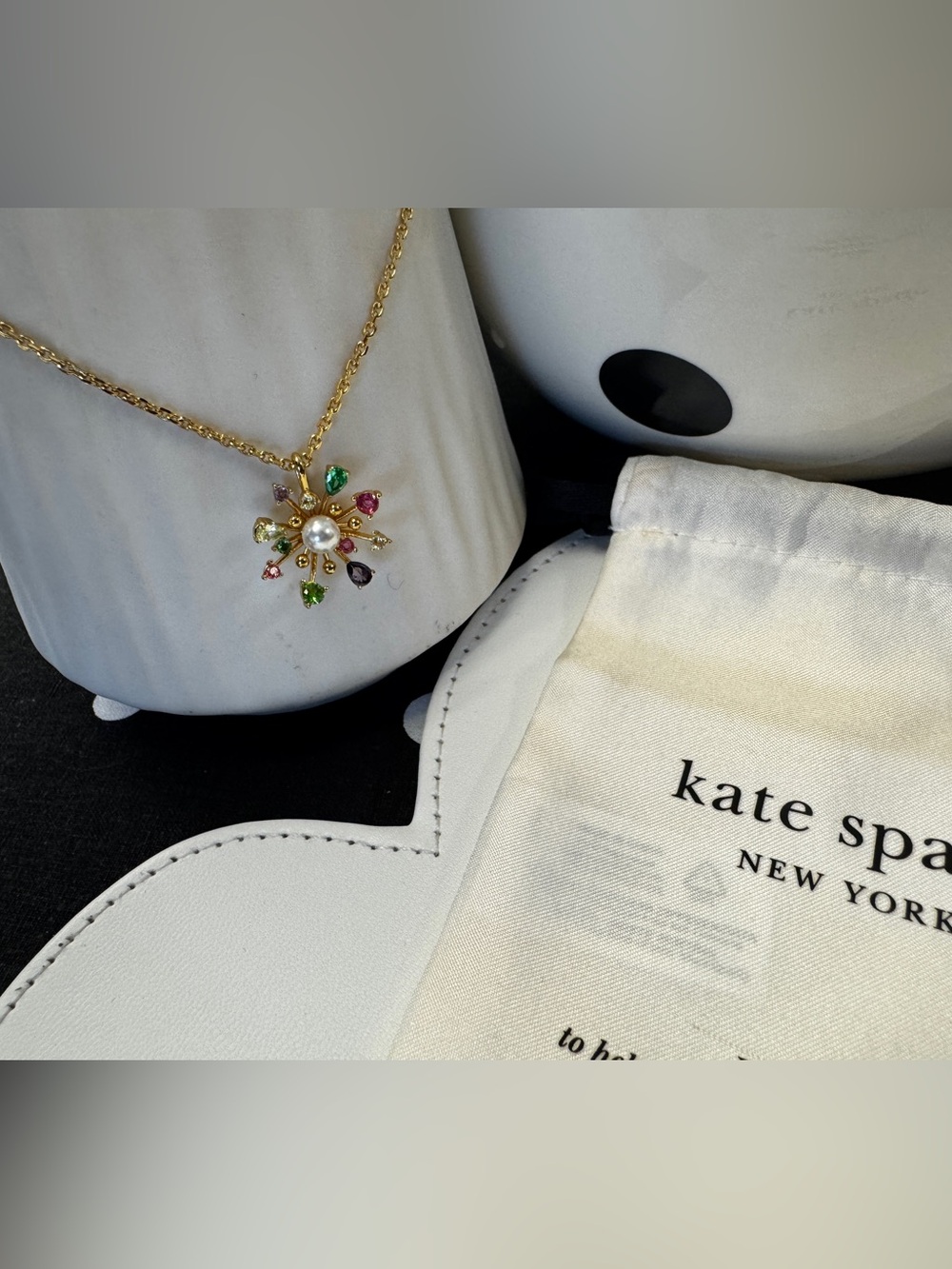 $25 STEALS Kate Spade Gold Multicolor Gemstone Starburst Necklace